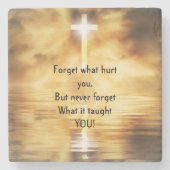 Gezegde vergeet wat je Inspirerend doet Stenen Onderzetter (Voorkant)