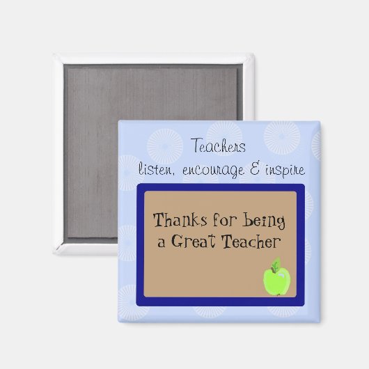 Gezegde voor fantastische docenten magneet (Voorkant / Achterkant)