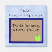 Gezegde voor fantastische docenten magneet (Voorkant)