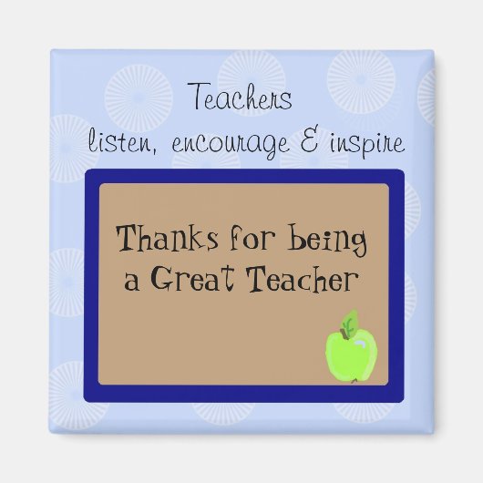 Gezegde voor fantastische docenten magneet (Voorkant)
