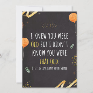 gezegde voor grappige pensionering feestdagenkaart