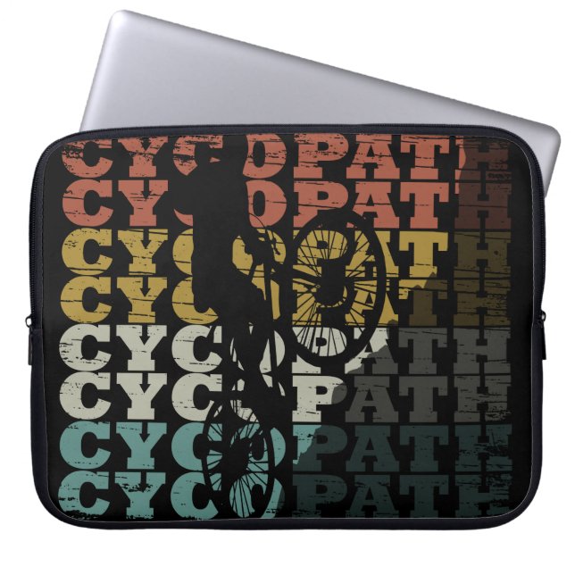 gezegde voor het fietsen van buitenaf laptop sleeve (Voorkant)
