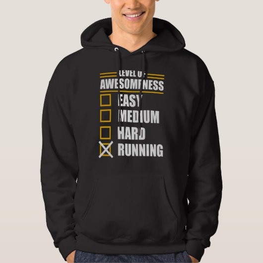 Gezegde voor joggen bij uitvoering looppas hoodie (Voorkant)