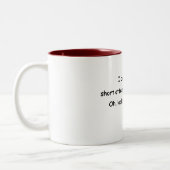 Gezegde voor kuikens met korte aandacht tweekleurige koffiemok (Links)