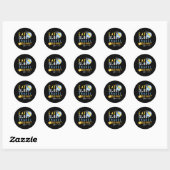 Gezegde voor reizen ronde sticker (Vel)