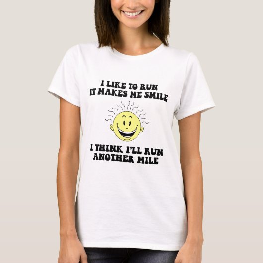 Gezegde voor snellopen t-shirt (Voorkant)