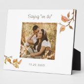 Gezegde "we doen" Dated Photo Wedding Fotoplaat (Zijkant)