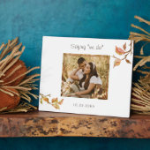 Gezegde "we doen" Dated Photo Wedding Fotoplaat (Zijkant)