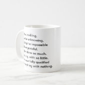 Gezegde: Wij, de onwillige, geleid door de onweten Koffiemok (Voorkant links)