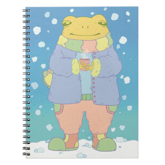 Gezegde Winter Kikker Notitieboek (Voorkant)
