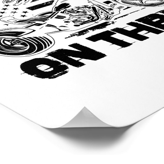 Gezegden bijsnijden | Trekkerproeven motorfietscad Poster (Hoek)