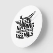 Gezegden | Glider Pilots Soaring Hobby Gift Ronde Klok (Hoek)