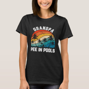 Gezegden grappen sarcastische retro opa plas in zw t-shirt