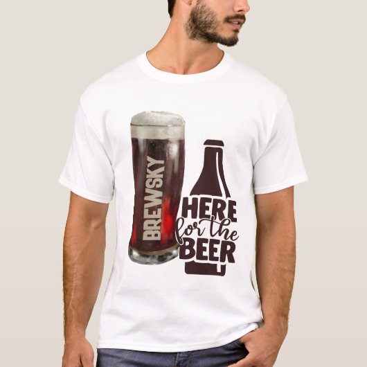 Gezegden | Hier voor de bierdoe-het-zelf formuleri T-shirt (Voorkant)