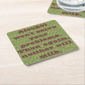 Gezegden Kartonnen Onderzetters (Schuin)