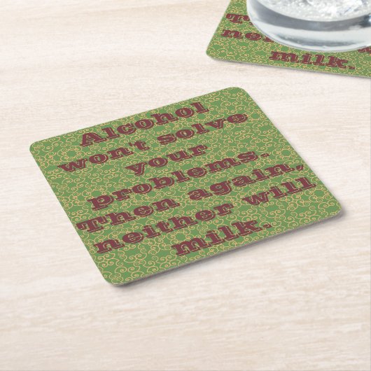 Gezegden Kartonnen Onderzetters (Schuin)