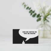 gezegden koffieprikkaart klantenkaartje (Staand voorkant)