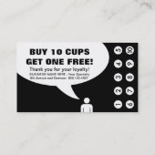 gezegden koffieprikkaart klantenkaartje (Achterkant)