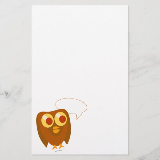 Gezegden Owl Briefpapier (Voorkant)