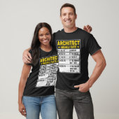 Gezegden per uur voor Funny Architect Gift Archite T-shirt (Unisex)