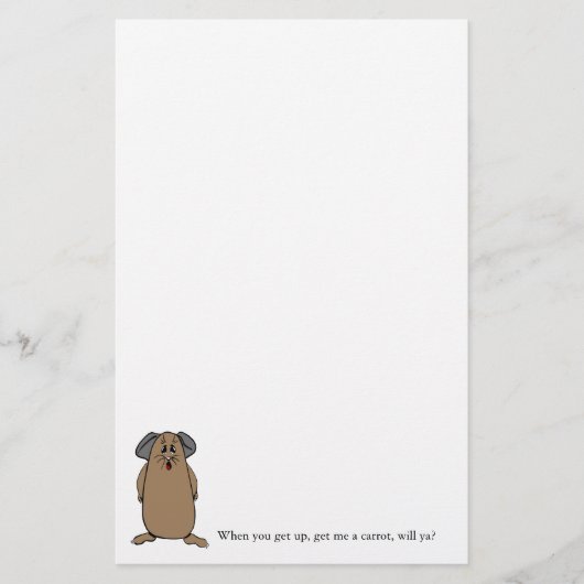 Gezegden van cavia's briefpapier (Voorkant)