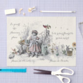 Gezegden van de Franse tuinbouwer kunnen alleen zw Tissuepapier (Craft)