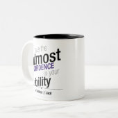 Gezegden van Jack - Ik heb het volste vertrouwen Tweekleurige Koffiemok (Voorkant links)