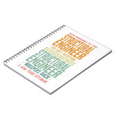 Gezegden voor banenshirt - Structurele ingenieur Notitieboek (Linkerzijde)