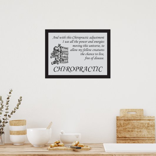Gezegden voor chiropractische aanpassing poster (Keuken)
