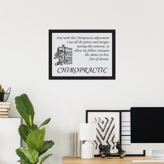 Gezegden voor chiropractische aanpassing poster (Thuiskantoor)