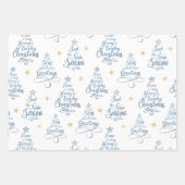 Gezegden voor kerstfeestdagen inpakpapier vel (Voorkant 2)