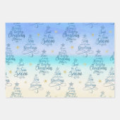 Gezegden voor kerstfeestdagen inpakpapier vel (Voorkant)