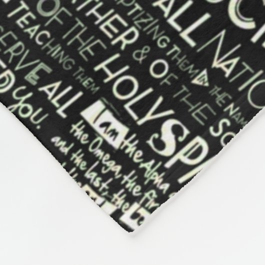 Gezegden voor positieve verering Collage Fleece Bl (Hoek)