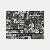 Gezegden voor positieve verering Collage Fleece Bl Deken (Voorkant (Horizontaal))