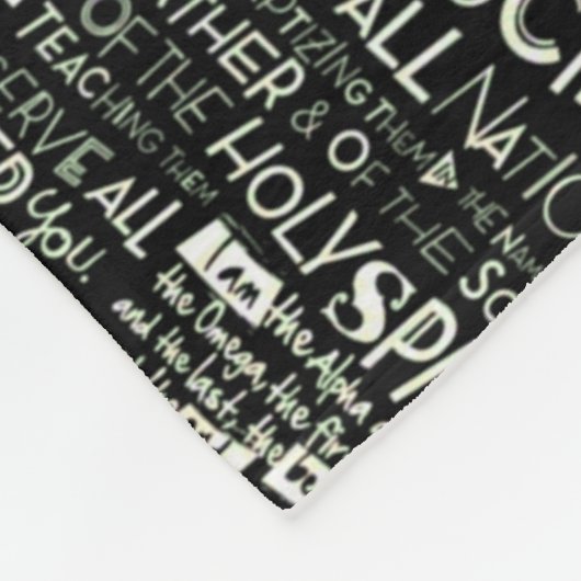 Gezegden voor positieve verering Collage Fleece Bl Deken (Hoek)