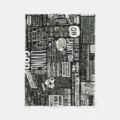 Gezegden voor positieve verering Collage Fleece Bl Deken (Voorkant)
