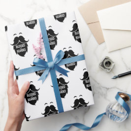 Gezegeld en gebogen cadeaupapier