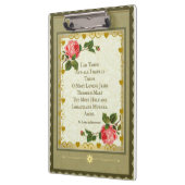 Gezegeld hartklembord met Rozen Klembord (Links)