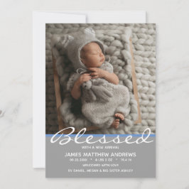 Gezegelde Baby roze hartfoto geboorte