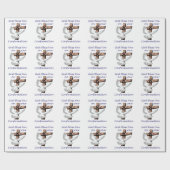 Gezegelde bevestiging cadeaupapier (Vlak)