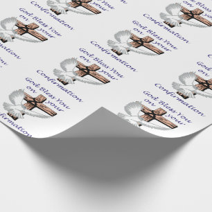 Gezegelde bevestiging cadeaupapier