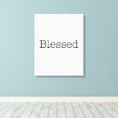 Gezegelde citaten Inspirerend Faith Quote Canvas Afdruk (Insitu (Houten vloer))