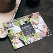 Gezegelde collage bruiloft Hartelijk dank Bedankkaart