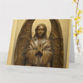 Gezegelde Engel Kaart (Gele Bloem)