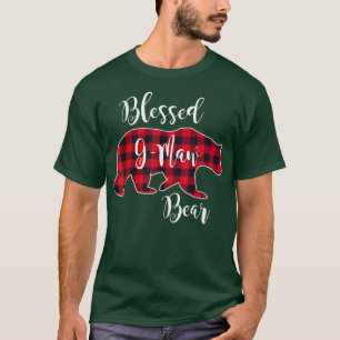 Gezegelde G-Maw Beer Red Buffalo Check Pset Fun Gr T-shirt