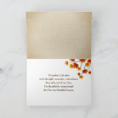 Gezegelde herfst bladeren voor vrienden kaart (Binnen)