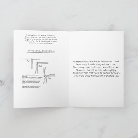 Gezegelde imbolc kaart (Binnen)