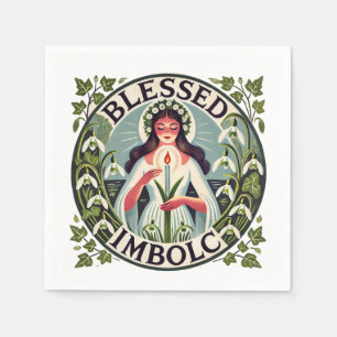 Gezegelde imbolc servet