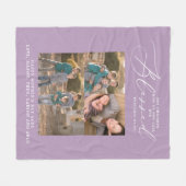 Gezegelde mam Proverbs 31 Scriptuur 3 Foto Lila Fleece Deken (Voorkant (Horizontaal))