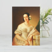 Gezegelde Maria Cristina van Savoy Kaart (Staand voorkant)